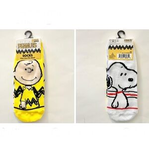 Peanuts Charlie Brown + Snoopy Ankle 2 Pack Socks